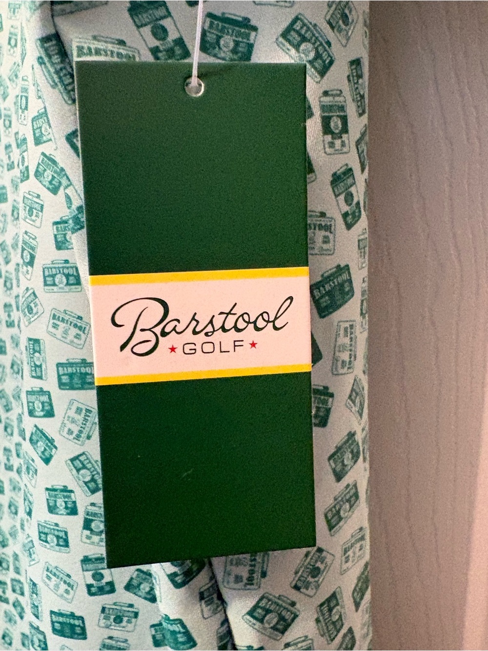 NWT! Barstool Golf Badges Printed Polo, XL - Picture 5 of 10